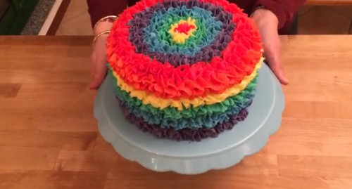 Ada Kejutan di Dalam Rainbow Cake ini