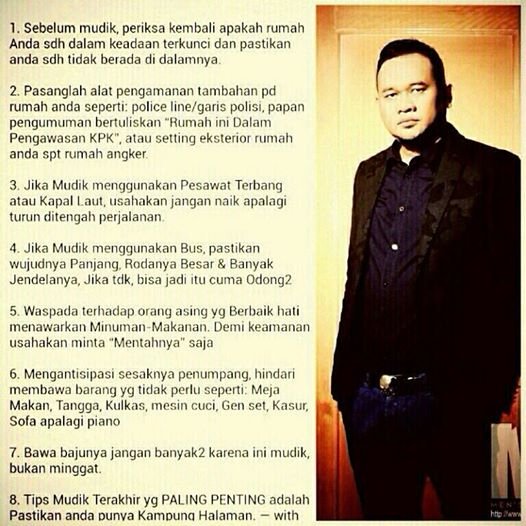 Cak Lontong dan Tips Mudiknya